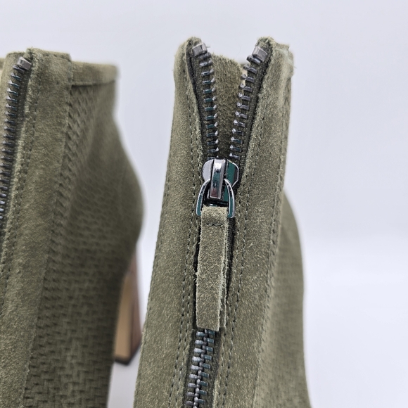 Sanctuary Ready Peep Toe Booties, Olive Oil (Green) Leather, Women's Size 9M - Picture 6 of 16